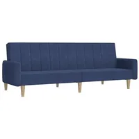 vidaXL Schlafsofa 2-Sitzer Blau Stoff