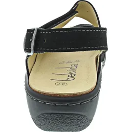 Belvida Sandale Damen Schwarz 37