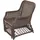 moebel-direkt-online Rattansessel Donald Rattan 67 x 91 x 75 cm Braun mit Hocker