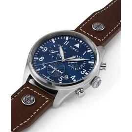 Timex Herren Quarz Uhr mit Leder Armband Pan Am