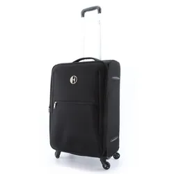 Koffer ELLE "Mode", Gr. B/H/T: 40.00cm x 60.00cm x 22.00cm, schwarz, Polyester, Koffer, in stilvollem Design