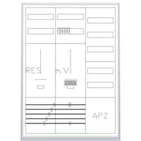 ABN Zählerschrank 3Pkt 1Z 1R 1V 1APZ HLAK/ZSK IP43