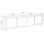 SKRAUT HOME Lowboard 207x61 cm Eiche Schwarz Holzwerkstoff