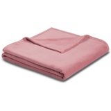 BIEDERLACK Wohndecke King Fleece, leicht, Kuscheldecke rosa