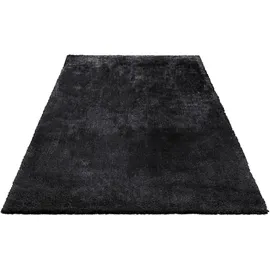 Bruno Banani Teppich BRUNO BANANI "Dana Teppich, besonders weich und kuschelig, Kundenliebling" Gr. 4, schwarz, B:160cm H:30mm L:230cm, Kunstfaser, Teppiche, Teppich, uni, Mikrofaser Teppiche, Wohnzimmer, Schlafzimmer, Esszimmer, Topseller