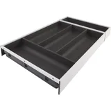 Blum Ambia-Line Besteckkasten 524 x 300 x 50 mm Stahl seidenweiß/oriongrau matt