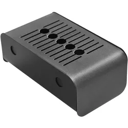 Stil Casa Wand-Aschenbecher, lackierter Stahl, 23,5x13,2xh. 18,7 cm, herausnehmbares internes Behältnis, Wandmontage, schwarz.