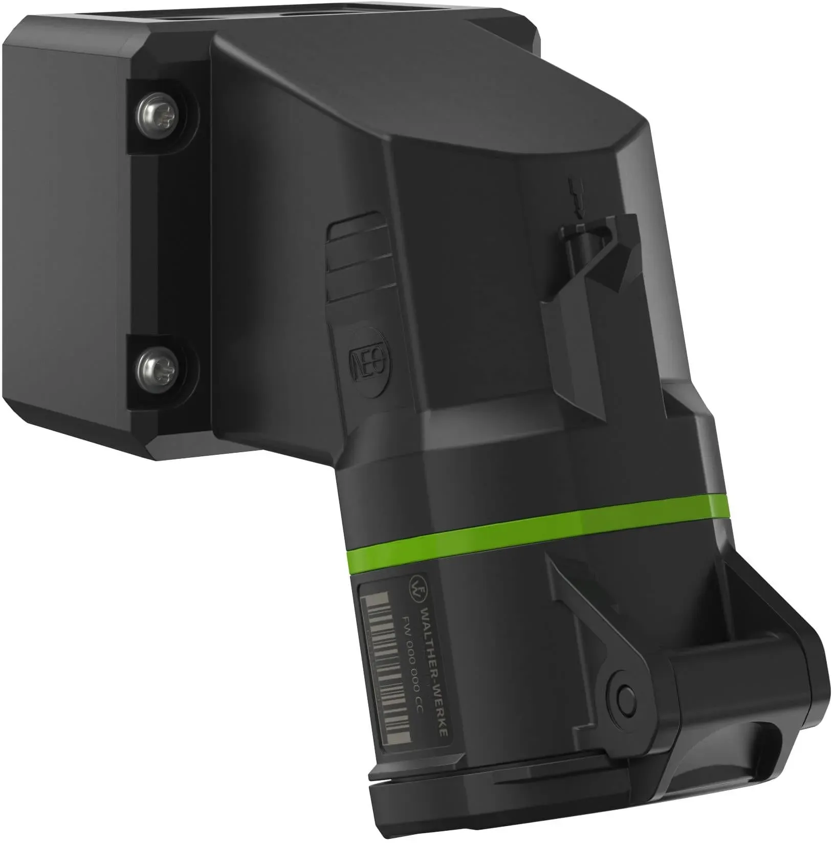 Walther Electric FW111502SK CEE NEO Wandsteckdose, 16A, 5P, 2h, IP54 mit Schraubtechnik und drehbarem Boden
