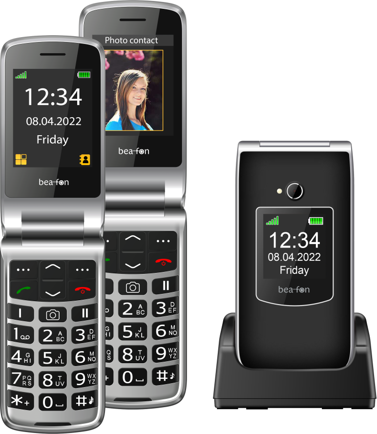 Beafon SL605 Schwarz Handy mit XL Display und Kamera