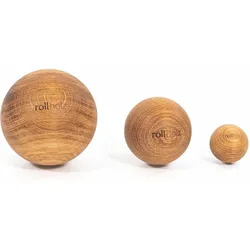 Faszienball Set Eiche Faszientraining aus FSC zertifiziertem Holz - ROLLHOLZ EINHEITSGRÖSSE