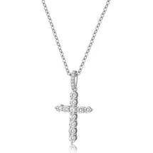 Unique Damen Kreuzkette Silber