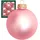 Krebs Glas Lauscha Weihnachtskugeln Uni-Design Rosalie Rosa, 7cm