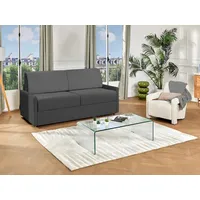 vente-unique Schlafsofa 3-Sitzer - Liegefläche: 140 cm - Matratzenhöhe: 22 cm - Stoff - Grau - CALIFE