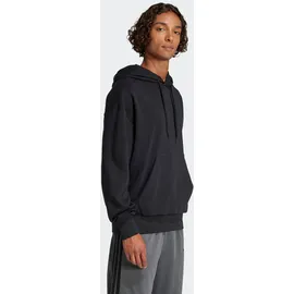 adidas Essentials Loose-Fit 3-Streifen Logo French Terry Hoodie Black / White L