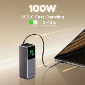 UGREEN PB726 20K 165W Powerbank Nexode, 20000mAh, USB-A & 2x USB-C, Ladeleistung 165 Watt