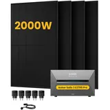 Anker SOLIX Solarbank 3 E2700 Pro, mit 4 x 500 Bifaziale Solarmodule.by Powerness - 2.7kWh / 5 x Smart Plug / Standardversand