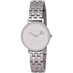 Pierre Cardin Damen Armband-Uhr mit Marken-Kürzel-Print analoge Quarz-Uhr 3ATM 31mm CBV.1539 Silber - One-Size