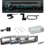 Kenwood KDC-BT960DAB Bluetooth DAB USB Einbauset für Renault Megane Scenic 1