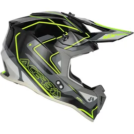 Acerbis Linear Matt Schwarz/Grau/Neon-Gelb L