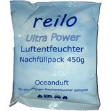 reilo 36x 450g Ultra Power Oceanduft Luftentfeuchter Granulat Flakes im Vliesbeutel - Nachfüllpacks zum Staffelpreis