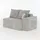 stilvora Klassisches Sofa 2-sitzer Loungesofa mit Seitentaschen und Kissen, Voll Gepolstert ohne Montage, Chenille Grau