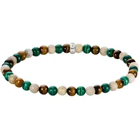 Thomas Sabo Armband in silberfarben, grün, braun, natur, |