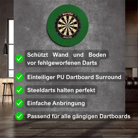 KARELLA Dartboard Surround Auffangring grün