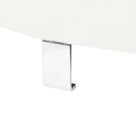 Beliani Eckcouch Kunstleder 5-Sitzer Weiß