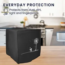 kwmobile Abdeckhaube für Heißluftfritteuse 6,2L schwarz