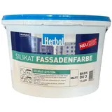 (4,29€/L) Herbol Silikat Fassadenfarbe Außen matt Basis DU3 11,625L