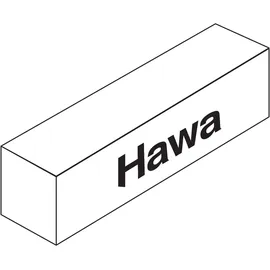 HAWA HAWA-Junior 80/GP, Teilgarnitur für 1 Glasschiebetüre