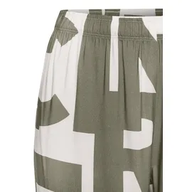 French Connection Pyjamahose Damen grün-weiß-gemustert Gr.36