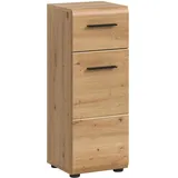Möbel Boss Standschrank Ice 30 x 80 x 30 cm Braun/Schwarz