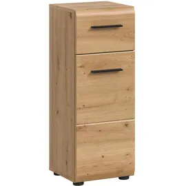 Möbel Boss Standschrank Ice 30 x 80 x 30 cm Braun/Schwarz