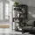 Relaxdays Bücherregal 180 x 80 x 30 cm Braun/Schwarz
