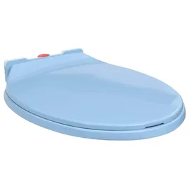 vidaXL Toilettensitz mit Absenkautomatik Quick-Release Blau