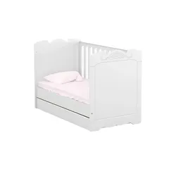 Kinderbett  Bianco Fiori ¦ weiß ¦ Maße (cm): B: 76 H: 95