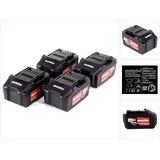 Metabo Akku Set 4x Li-Power Akkupack 18 V 4,0 Ah