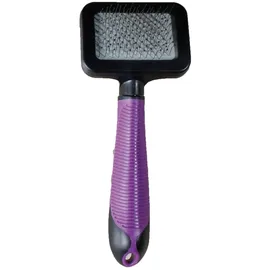 Karlie Zupfbürste mit Griff für Katze L: 7.5 cm B: 7 cm H: 4 cm S lila-schwarz