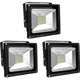 3pcs 30W SMD LED Strahler Fluter,Greenmigo 30W SMD LED Strahler Fluter,IP65 Flutlicht Leuchtmittel Baustrahler Scheinwerfer Warmweiß Wandstrahler ... - Schwarz