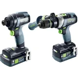 Festool Akku-Maschinenset inkl. Koffer + 2 Akkus 4.0/5.0Ah (577654)