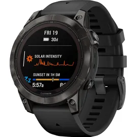 Garmin fenix 7 Pro Sapphire Solar schwarz/carbongrau