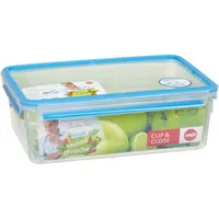 Emsa Clip & Close rechteckig transparent/blau 11,1 cm 5,4 l
