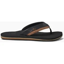 REEF Cushion Dawn Flipflop, Black/Tan, 45 EU