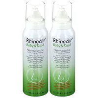 2x Rhinoclir Baby & Kind Nasendusche Lösung 2x100 ml