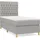 vidaXL Boxspringbett 100 x 200 cm Hellgrau