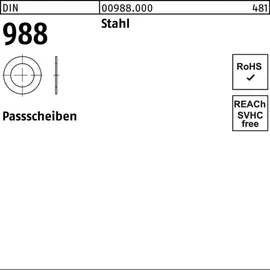 F. REYHER Nchfg. GmbH & Co. KG Paßscheibe DIN 988 12 x 18 x 1 100 Stück