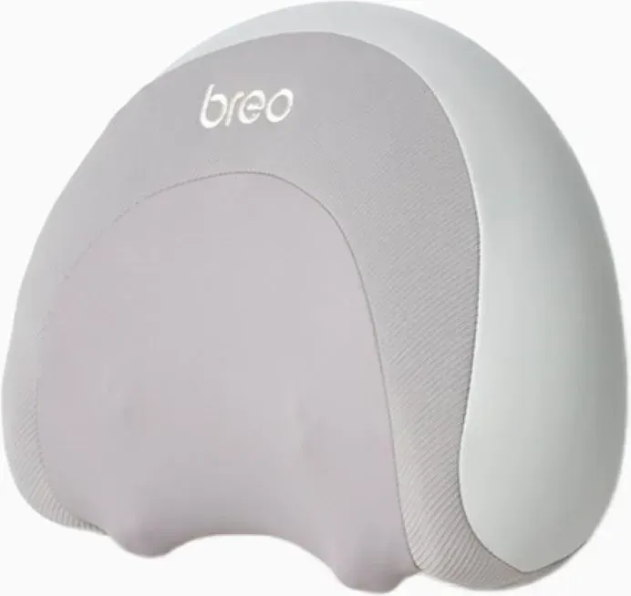 Breo P2 Nacken- und Taille-Massagekissen, beheizter Shiatsu-Massagegerät mit 3 Modi, ergonomisches Wellen-Design für Schulter- und Nackenstützung
