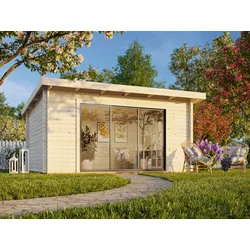 Modernes Gartenhaus Lea 14,2 m2 mit Schiebetür
