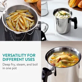 Navaris Pasta Multi-Kochtopf 22,5 cm rund